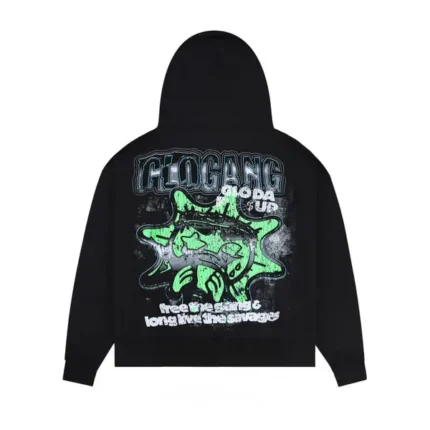 A Lil Tour with Glo Gang Hoodie Black Back - Glo Gang Worldwide