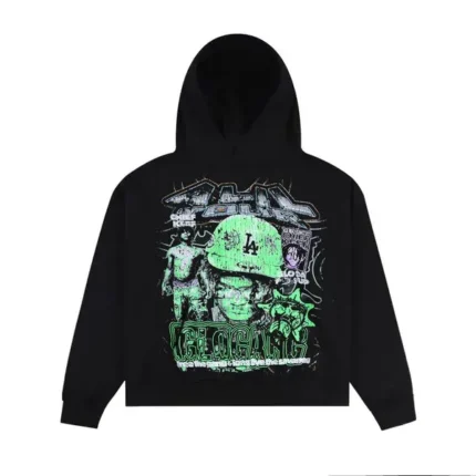 A Lil Tour with Glo Gang Hoodie Black - Glo Gang Worldwide