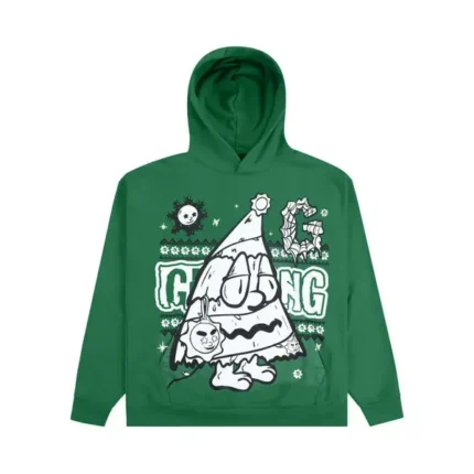 Glo Gang Christmas Hoodie Green - Glo Gang Worldwide