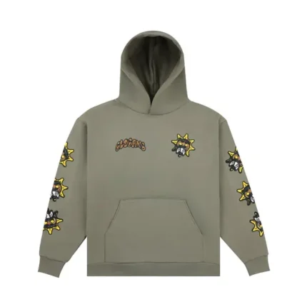 Glo Gang Deserted Sun Hoodie Olive - Glo Gang Worldwide