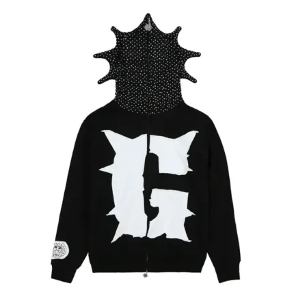 Glo Man Rhinestone Hoodie Black - Glo Gang Worldwide