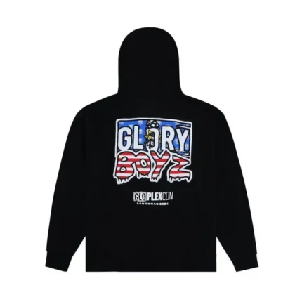 Glory Boyz Complex 24 Hoodie Black Back - Glo Gang Worldwide